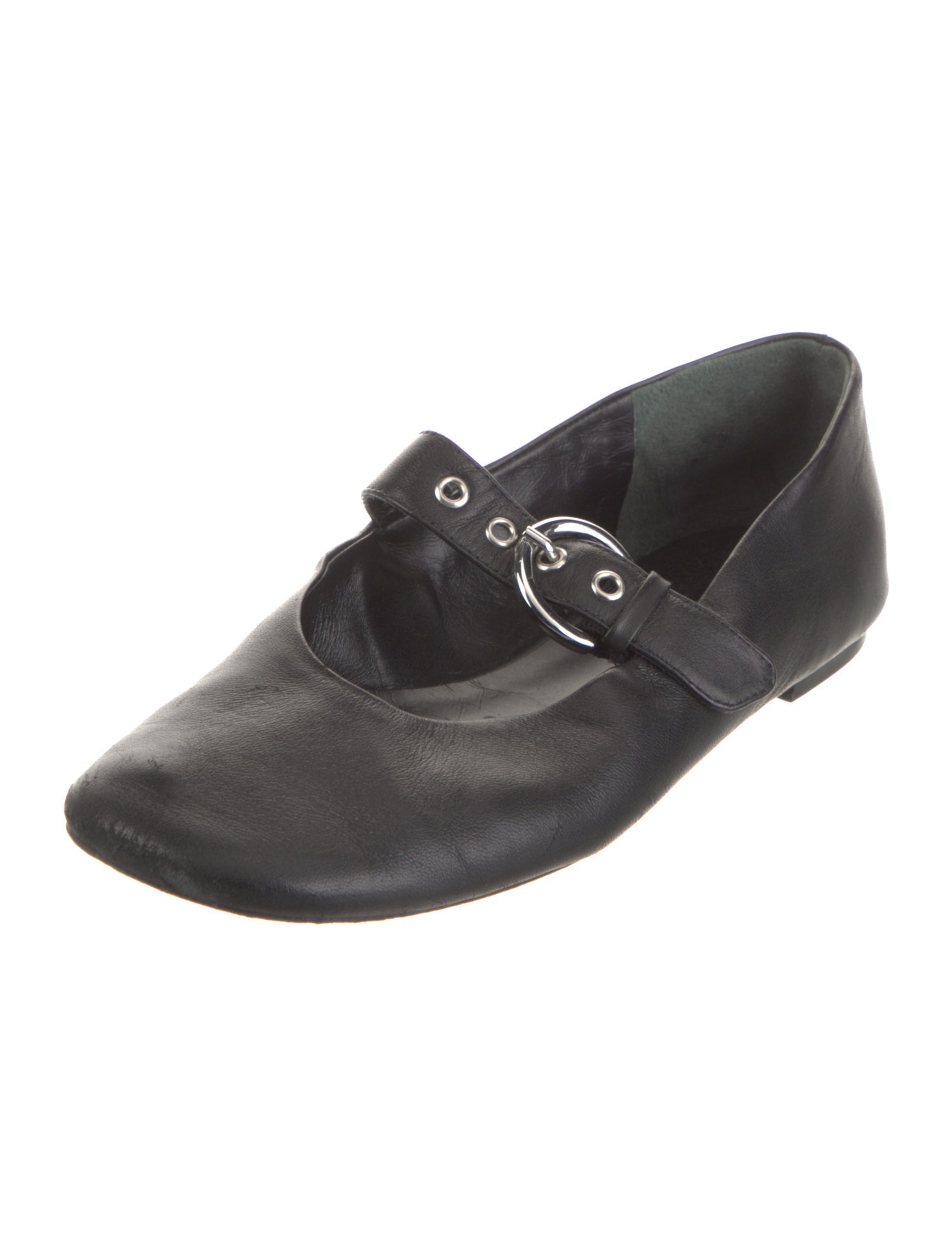 Reformation Leather Mary Jane Flats