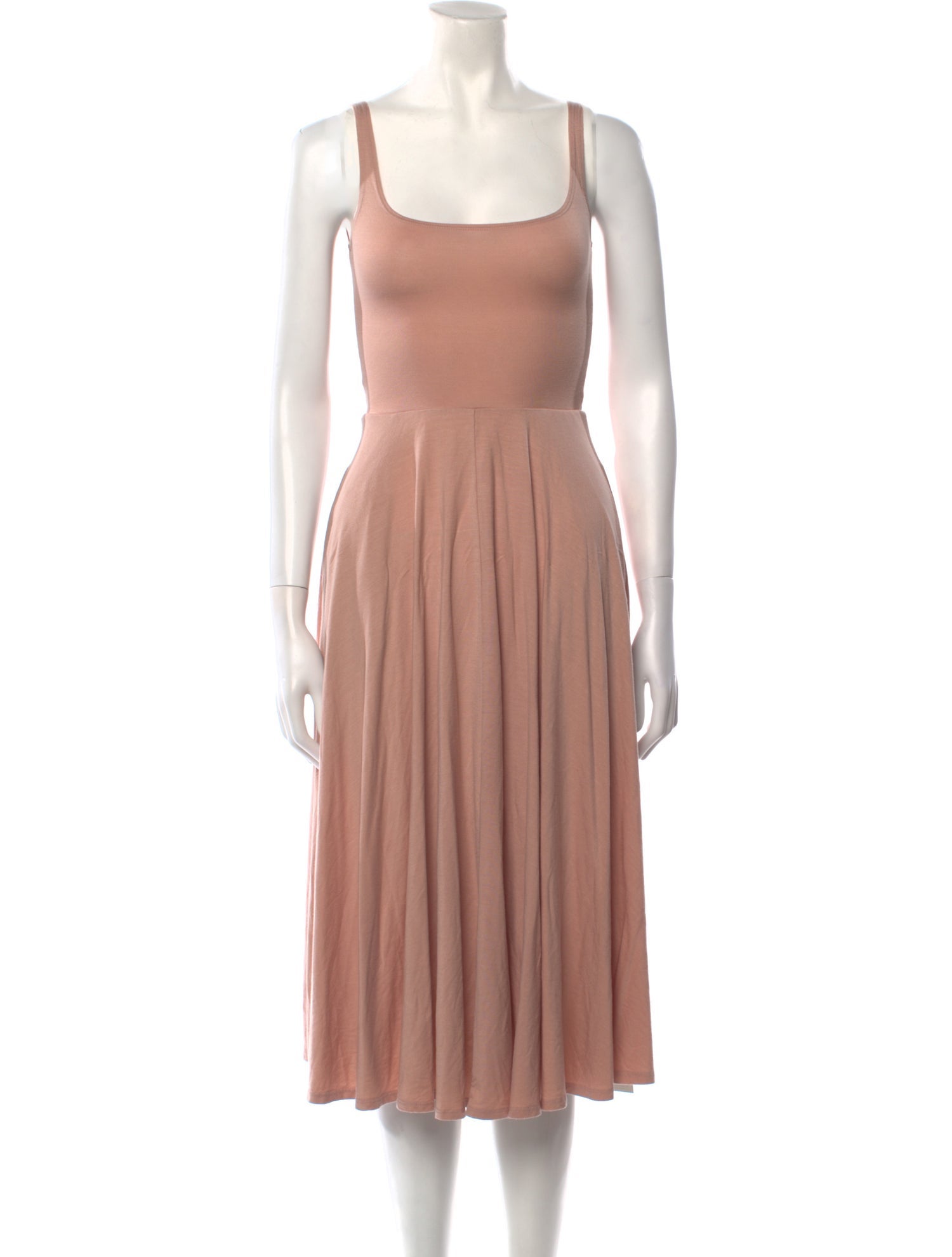 Reformation Square Neckline Midi Length Dress