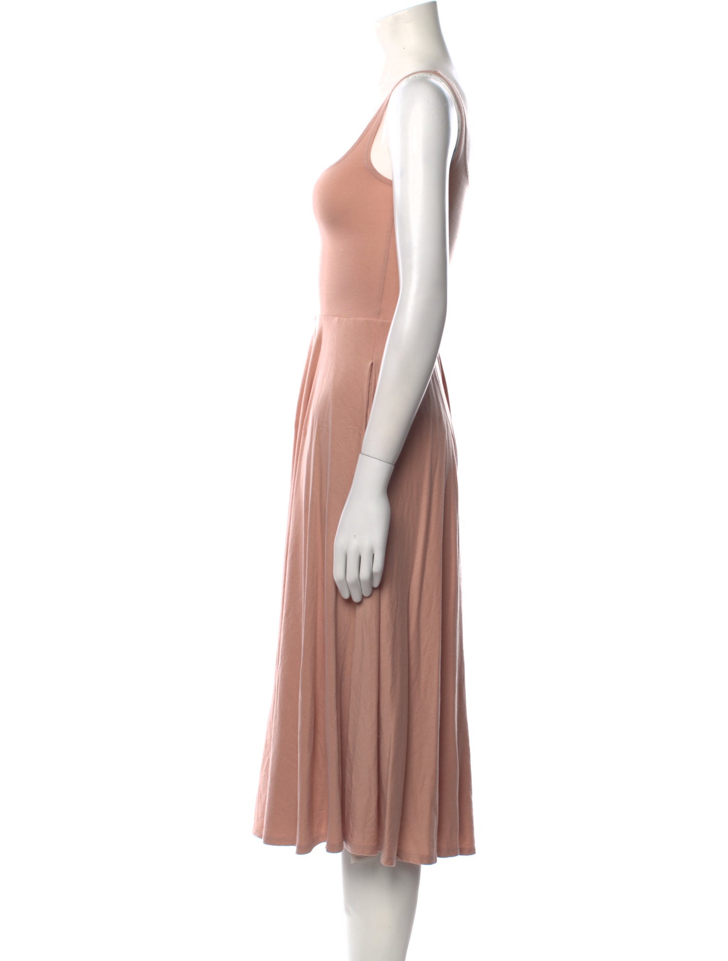 Reformation Square Neckline Midi Length Dress