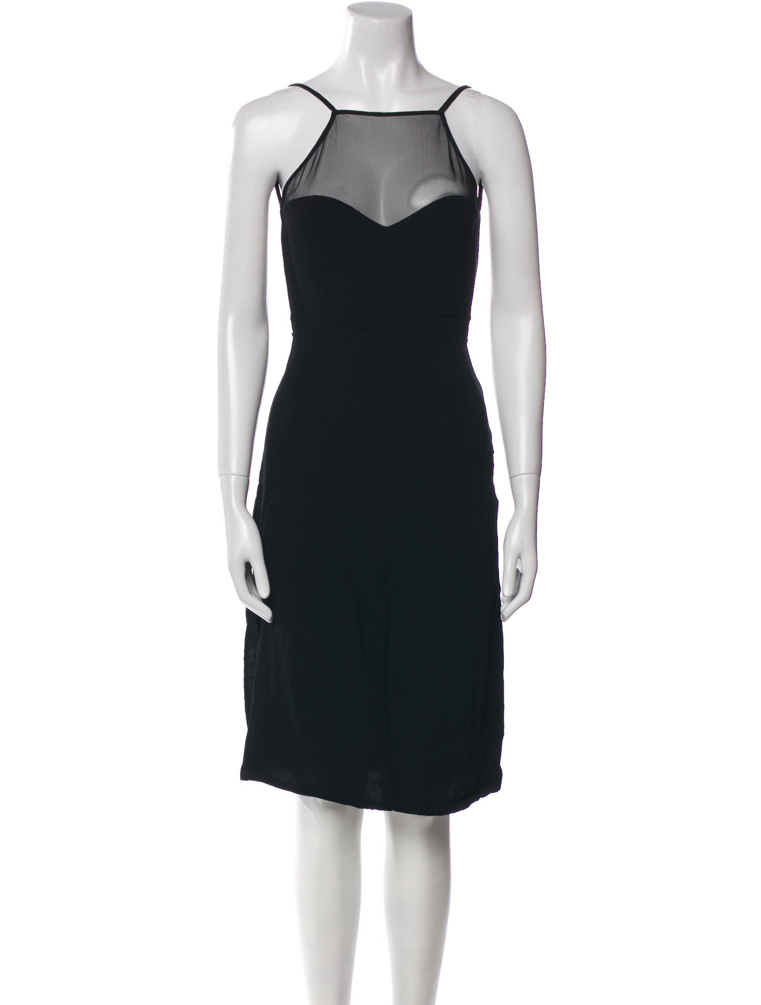 Reformation Square Neckline Knee-Length Dress