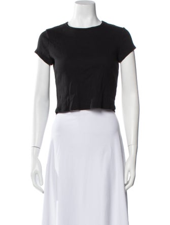 Reformation Crew Neck Short Sleeve Crop Top