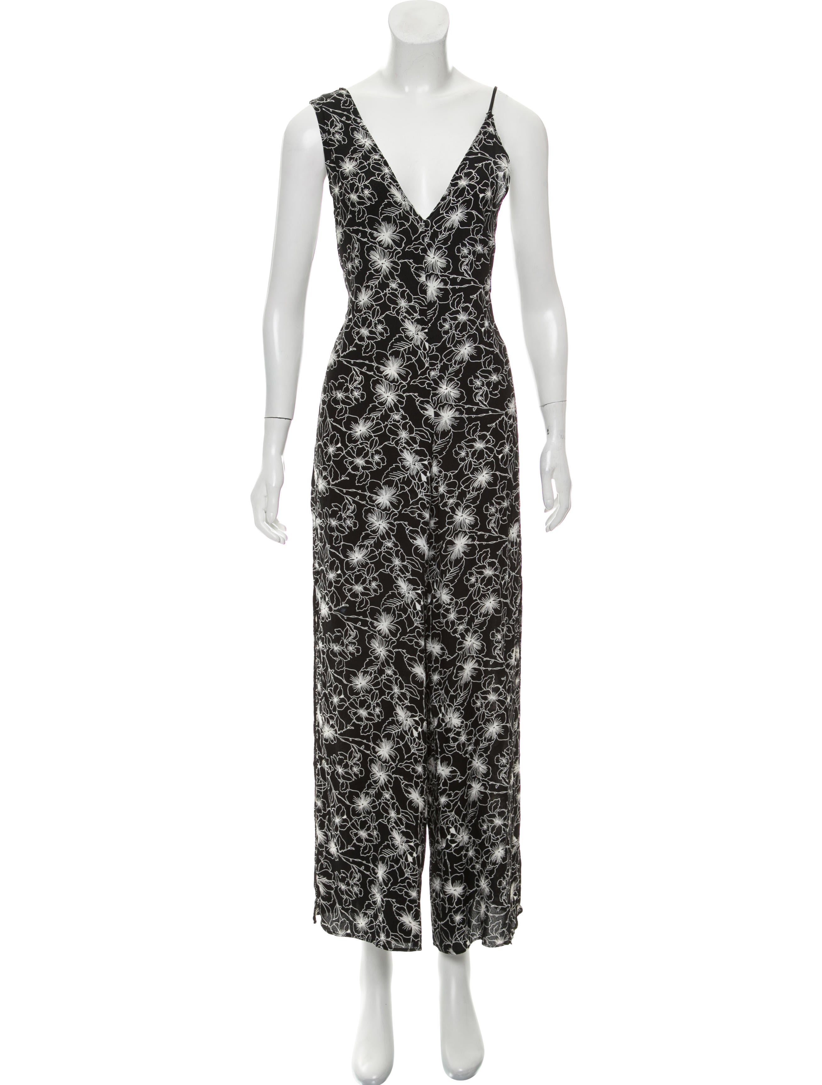 reformation floral jumpsuit