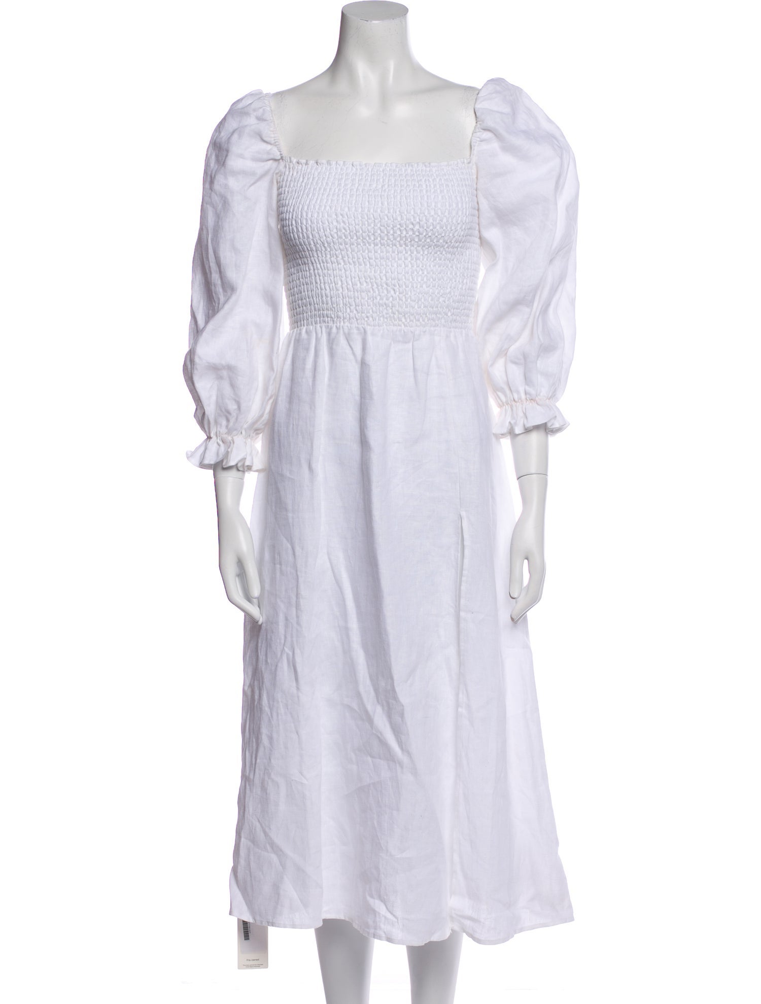 Reformation Linen Midi Length Dress