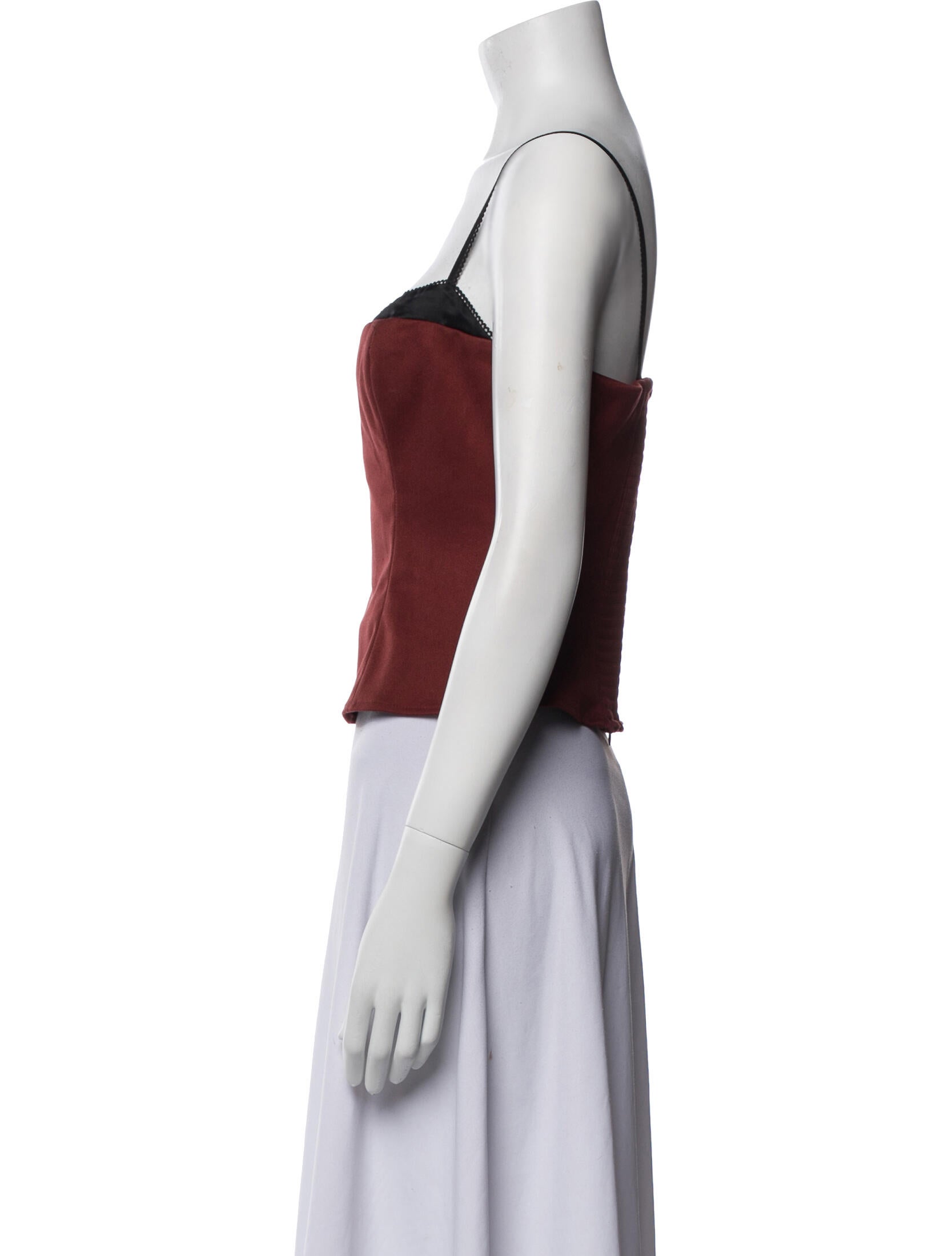 Reformation Square Neckline Sleeveless Crop Top