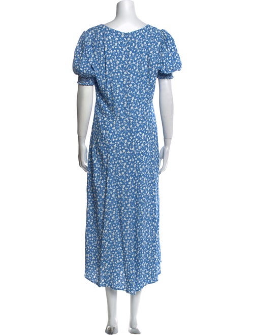 Reformation Floral Print Long Dress