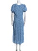 Reformation Floral Print Long Dress