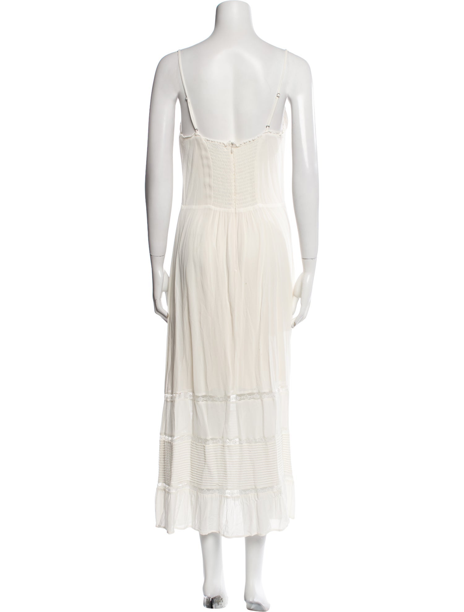 Reformation Square Neckline Midi Length Dress