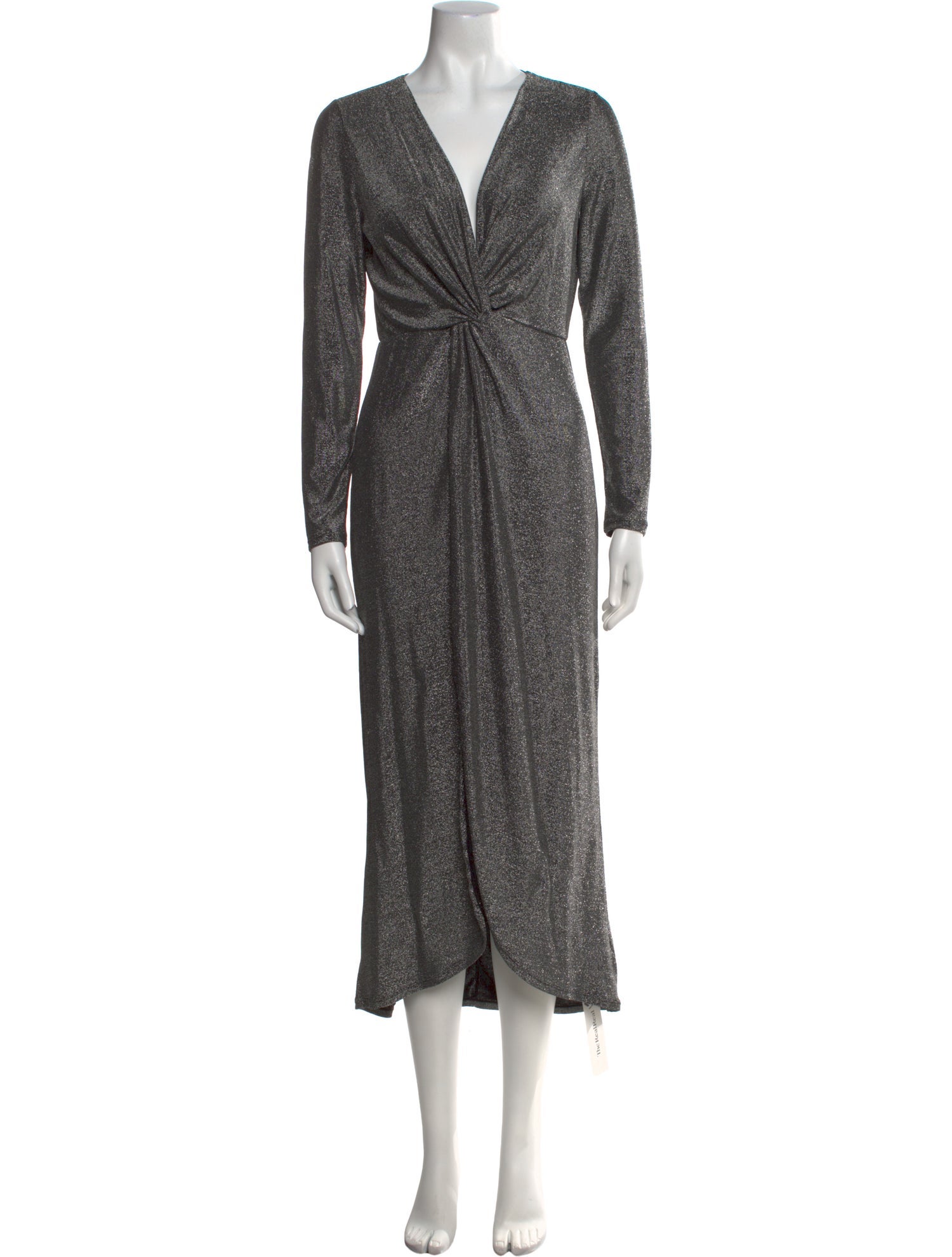 Reformation V-Neck Midi Length Dress