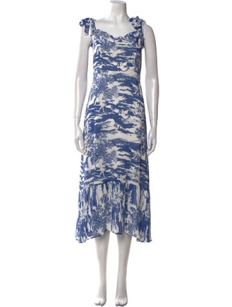 Reformation Printed Long Dress