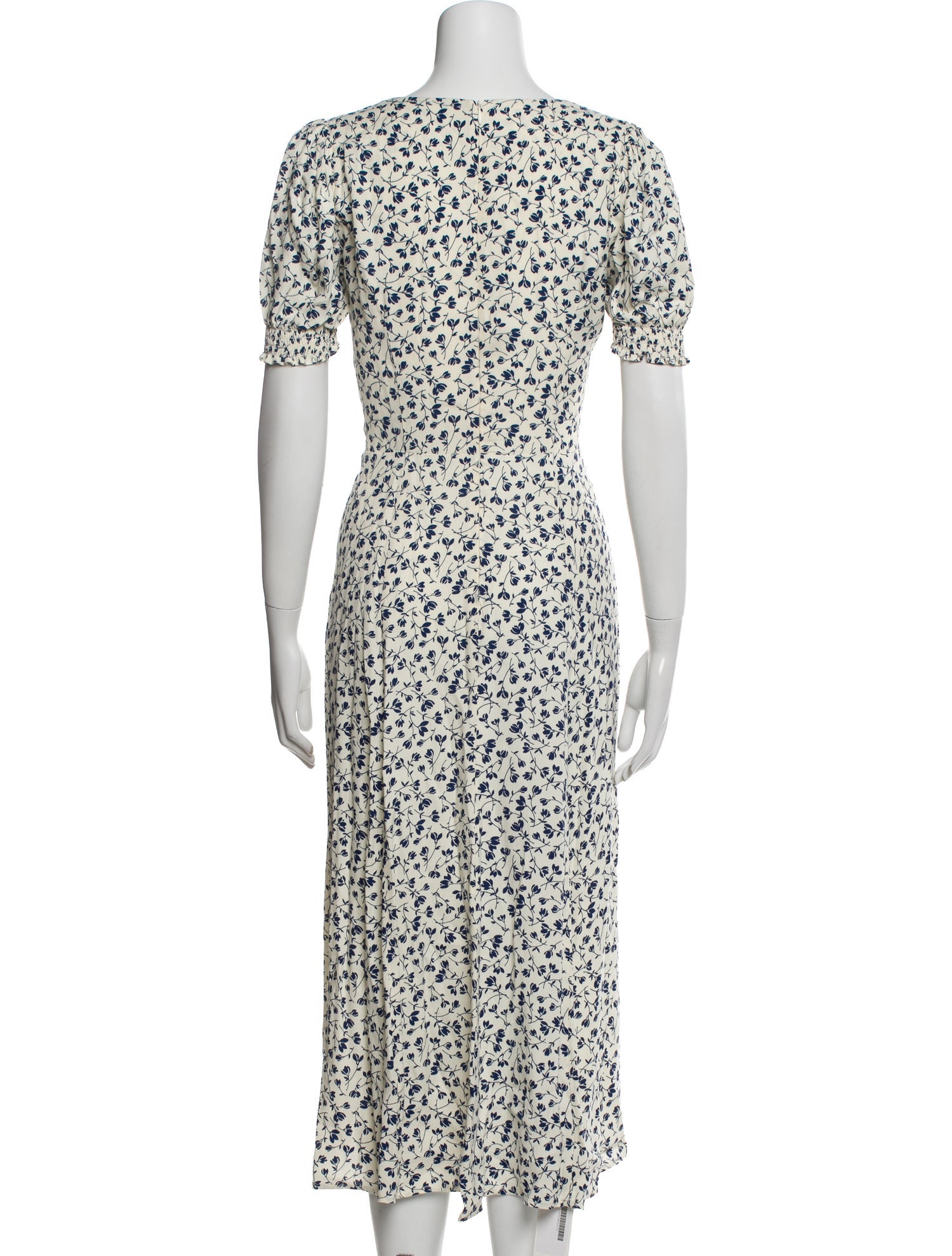Reformation Floral Print Midi Length Dress