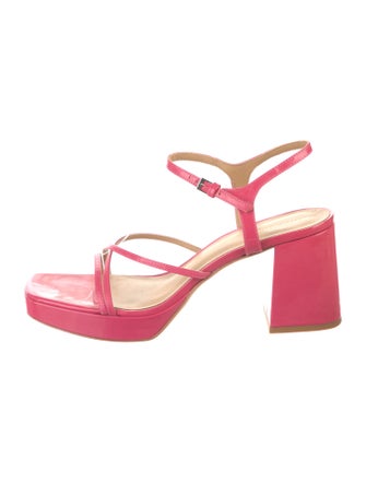 Reformation Patent Leather Sandals