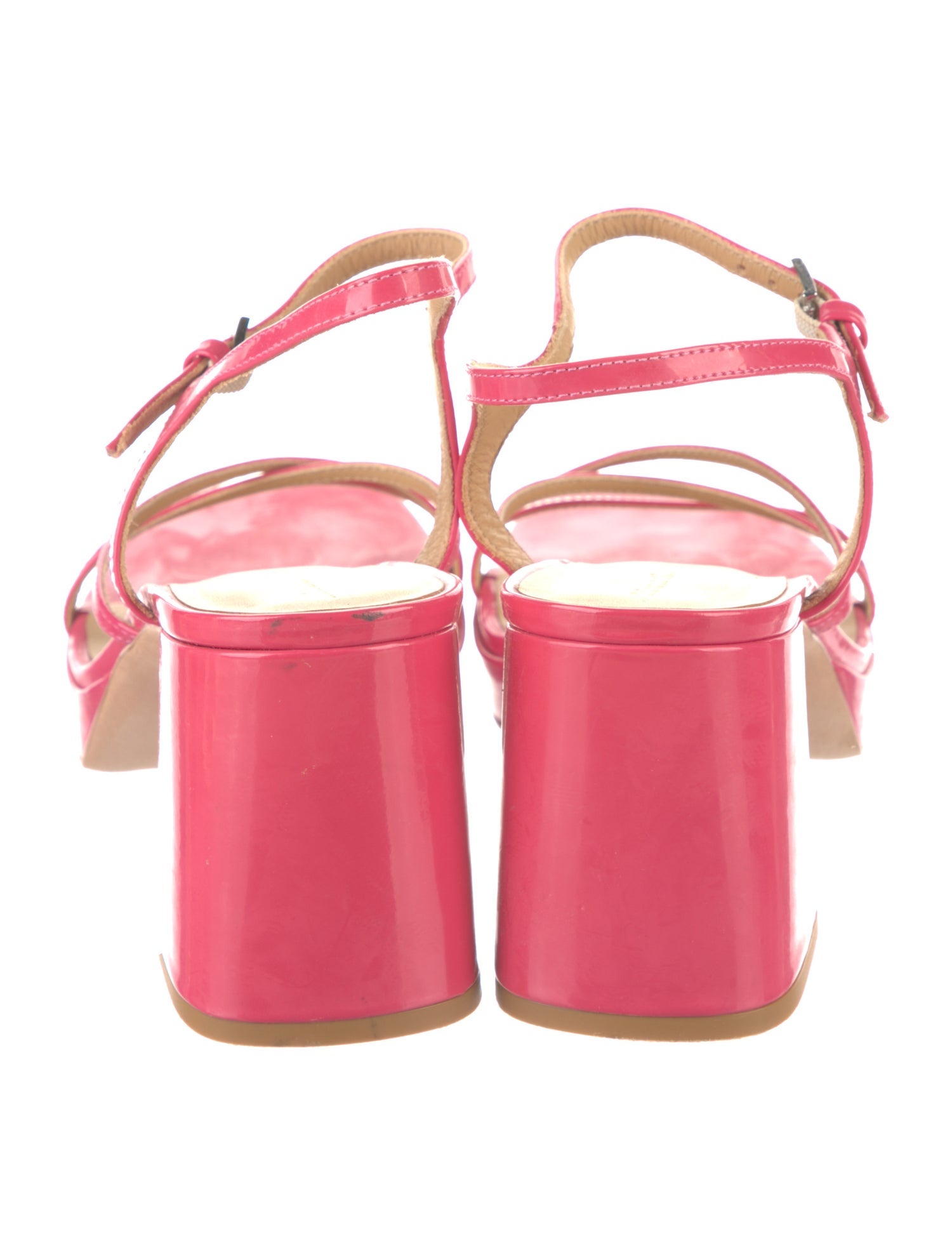 Reformation Patent Leather Sandals