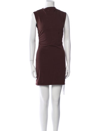 Reformation Mock Neck Mini Dress