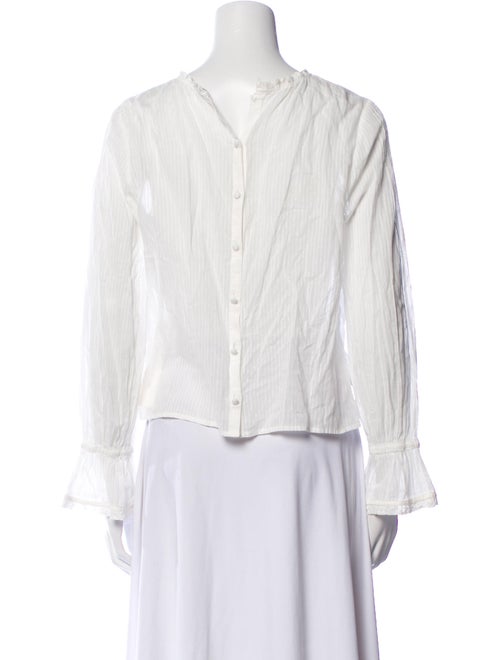 Reformation Striped Crew Neck Crop Top