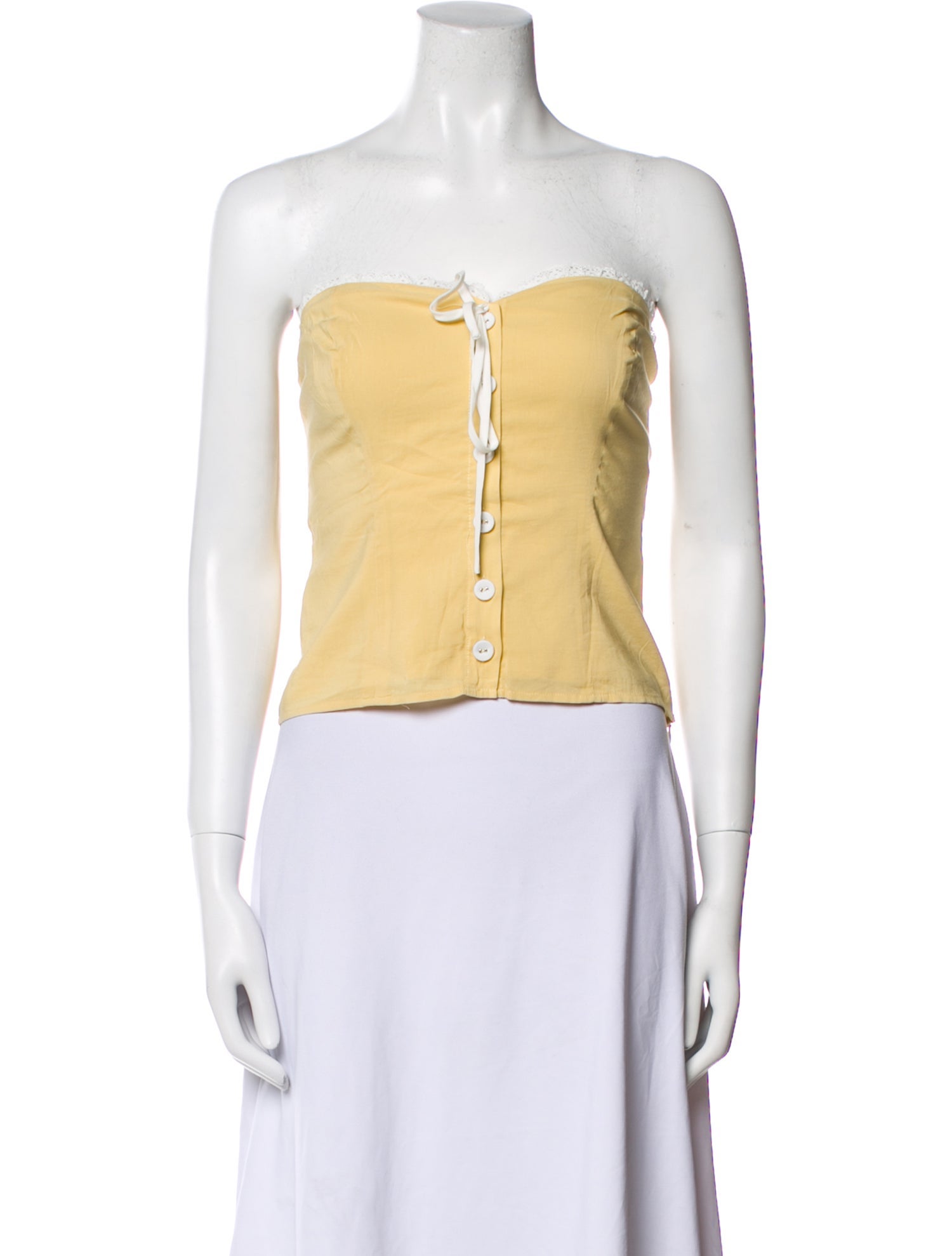 Reformation Strapless Crop Top