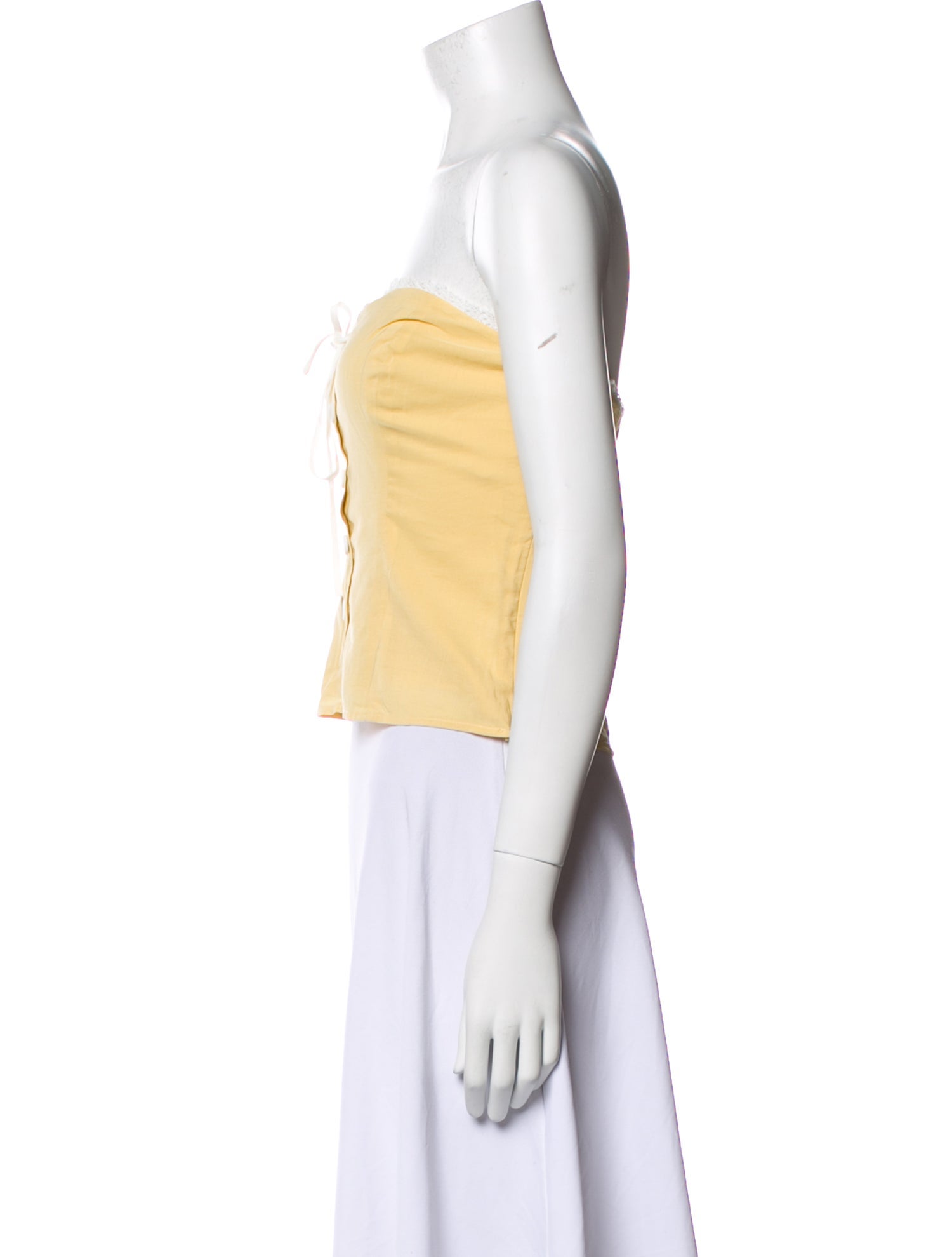 Reformation Strapless Crop Top