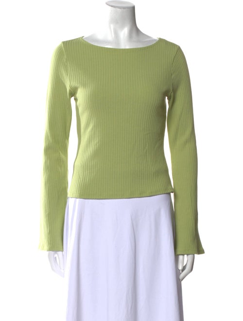 Reformation Scoop Neck Long Sleeve Top