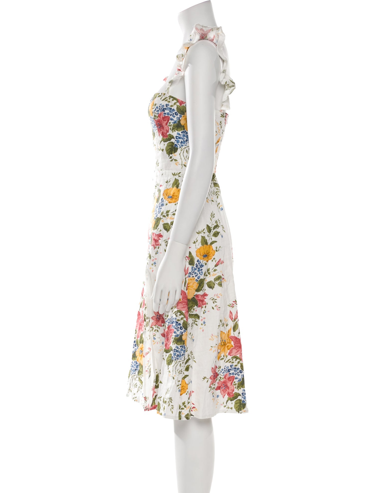 Reformation Linen Knee-Length Dress