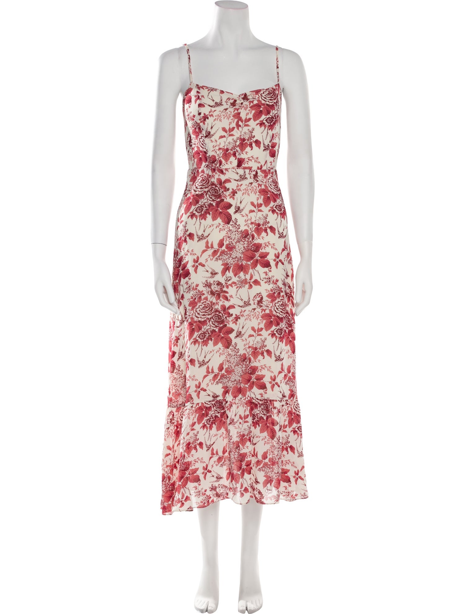 Reformation Floral Print Long Dress