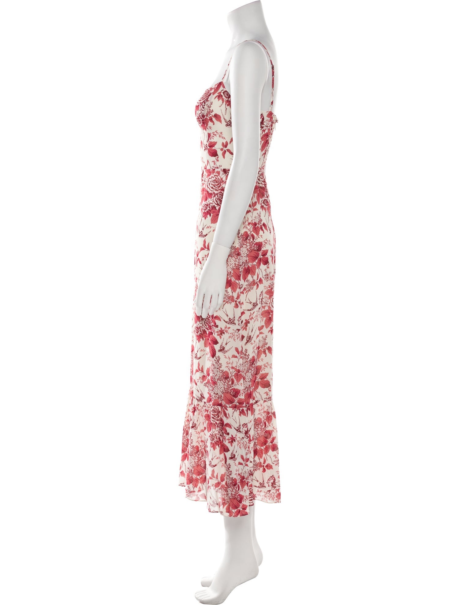 Reformation Floral Print Long Dress