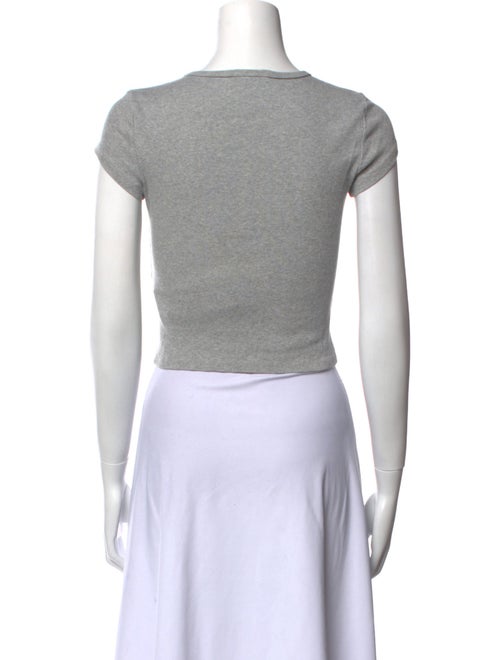 Reformation Crew Neck Short Sleeve Crop Top