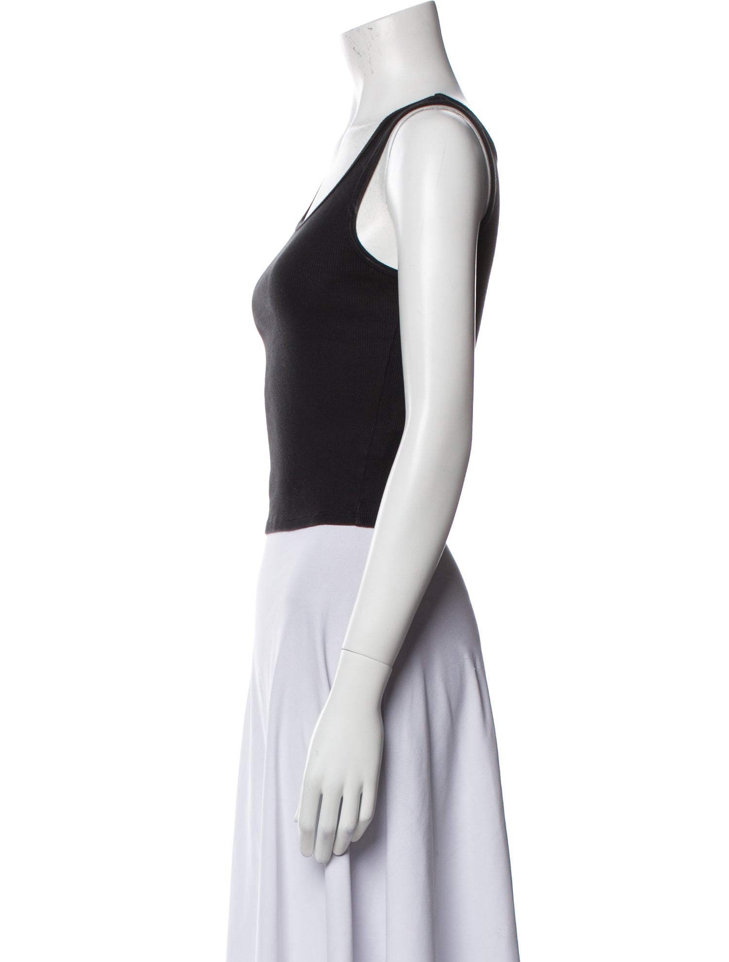 Reformation Scoop Neck Sleeveless Crop Top