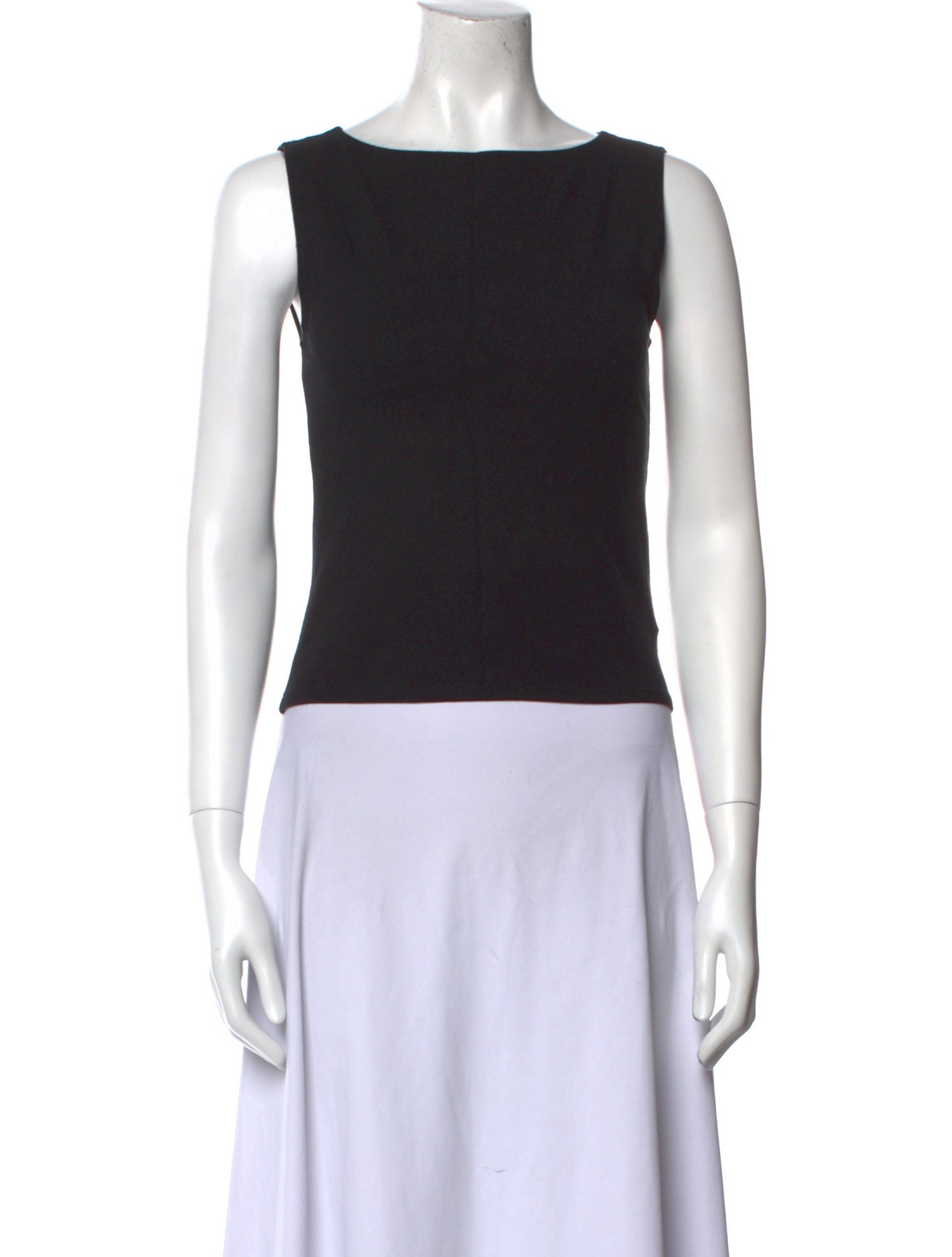 Reformation Bateau Neckline Sleeveless Crop Top