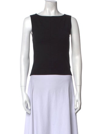 Reformation Bateau Neckline Sleeveless Crop Top