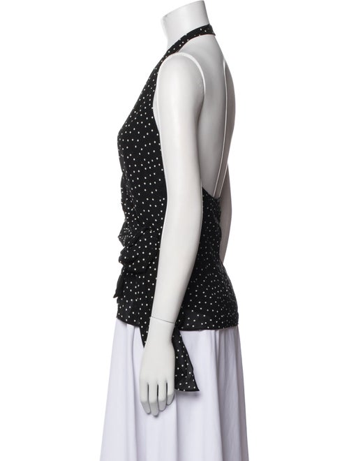 Reformation Polka Dot Print V-Neck Top