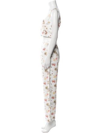 Reformation Linen Printed Pant Set