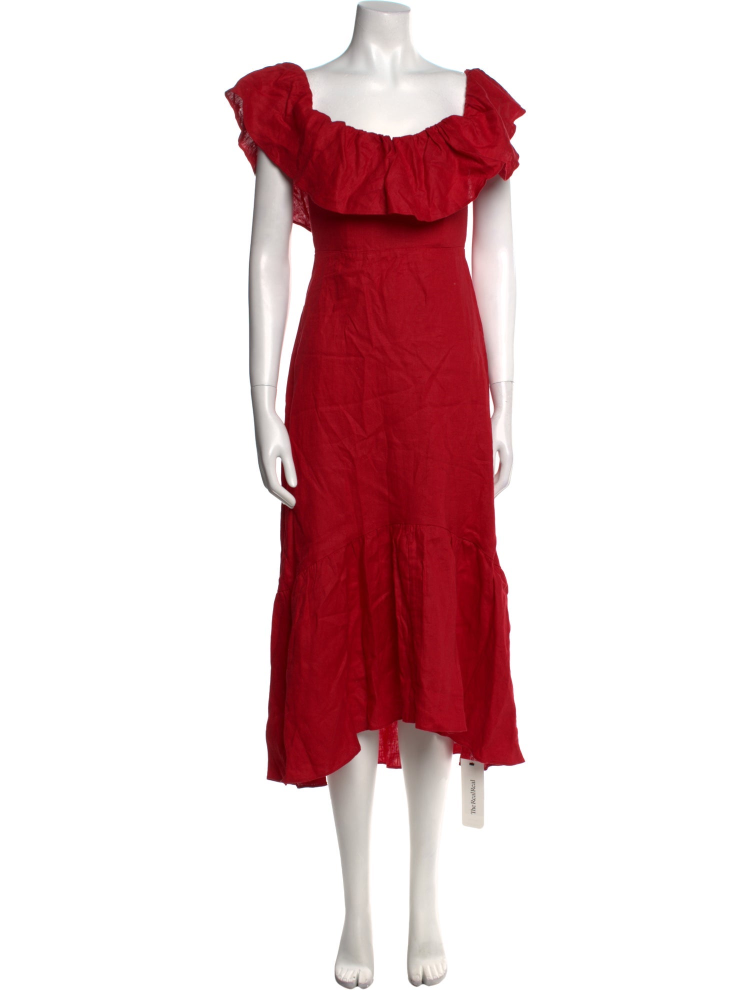 Reformation Linen Midi Length Dress