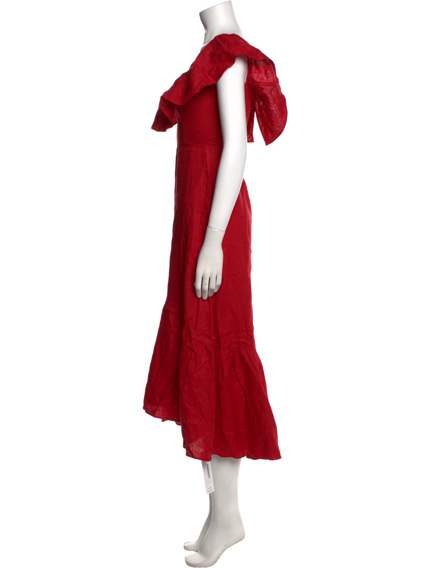 Reformation Linen Midi Length Dress