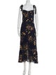 Reformation Floral Print Long Dress