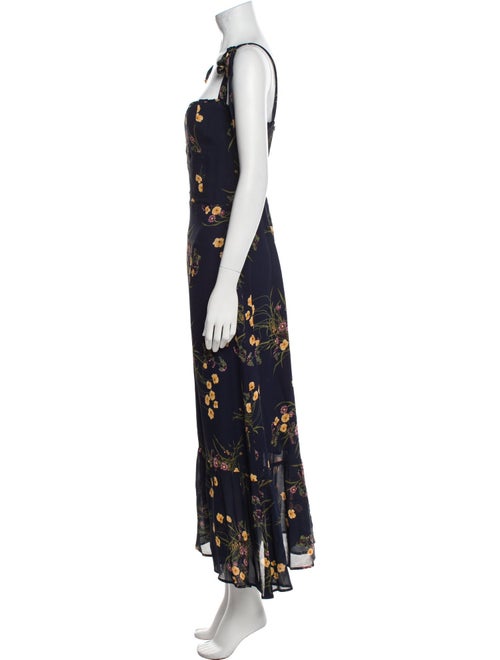Reformation Floral Print Long Dress