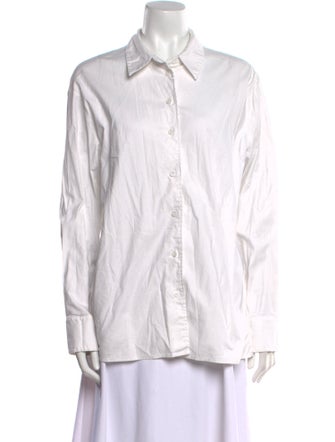 Reformation Long Sleeve Button-Up Top