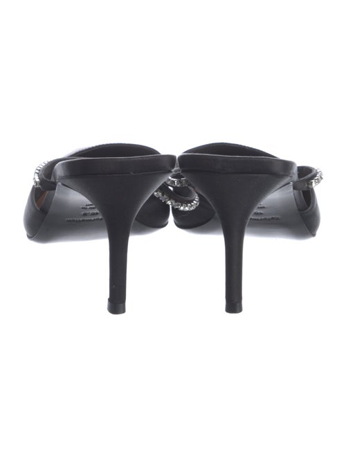Reformation Satin Crystal Embellishments Mules