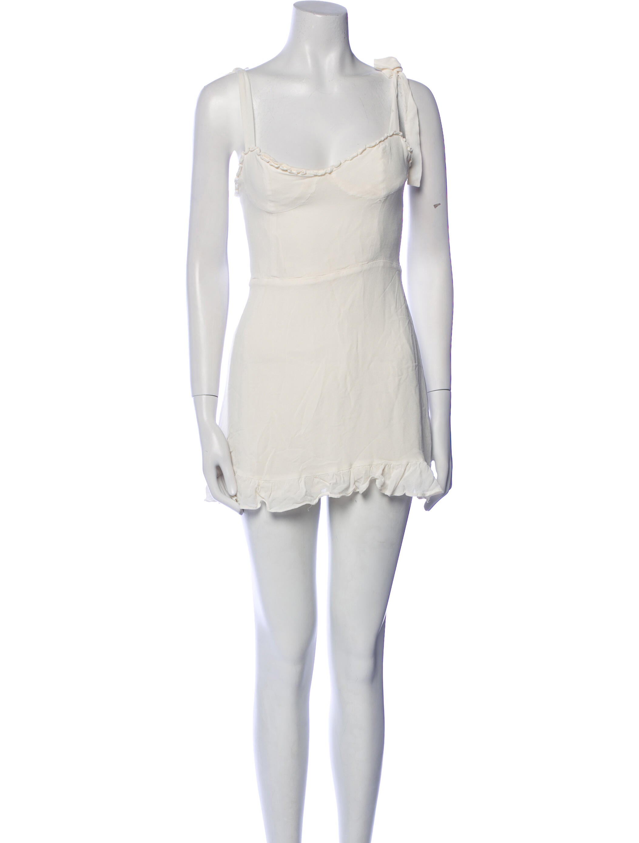 Reformation Cowl Neck Mini Dress