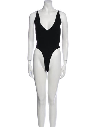 Reformation V-Neck Sleeveless Bodysuit