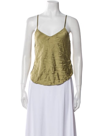 Reformation Silk V-Neck Top