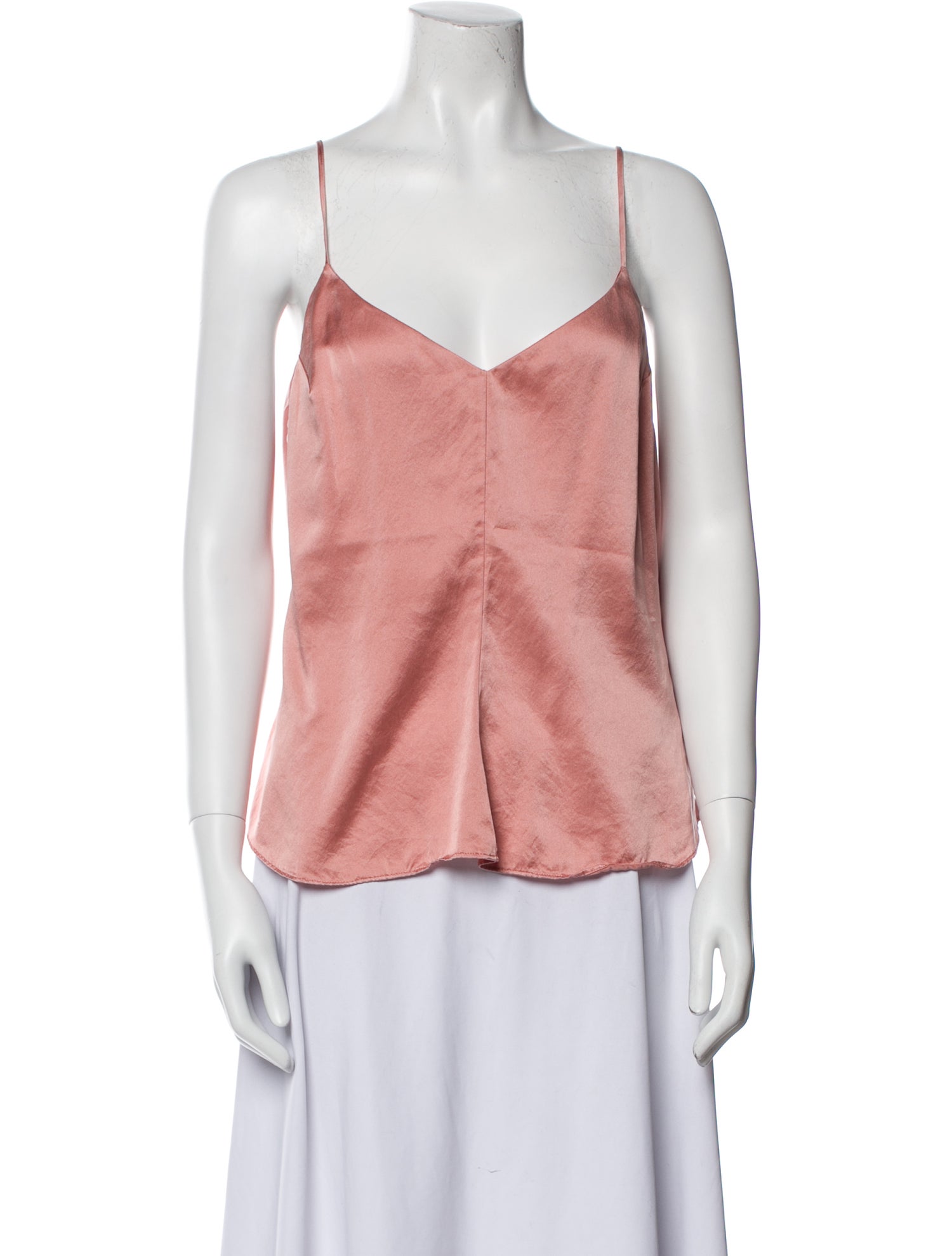 Reformation Silk V-Neck Top