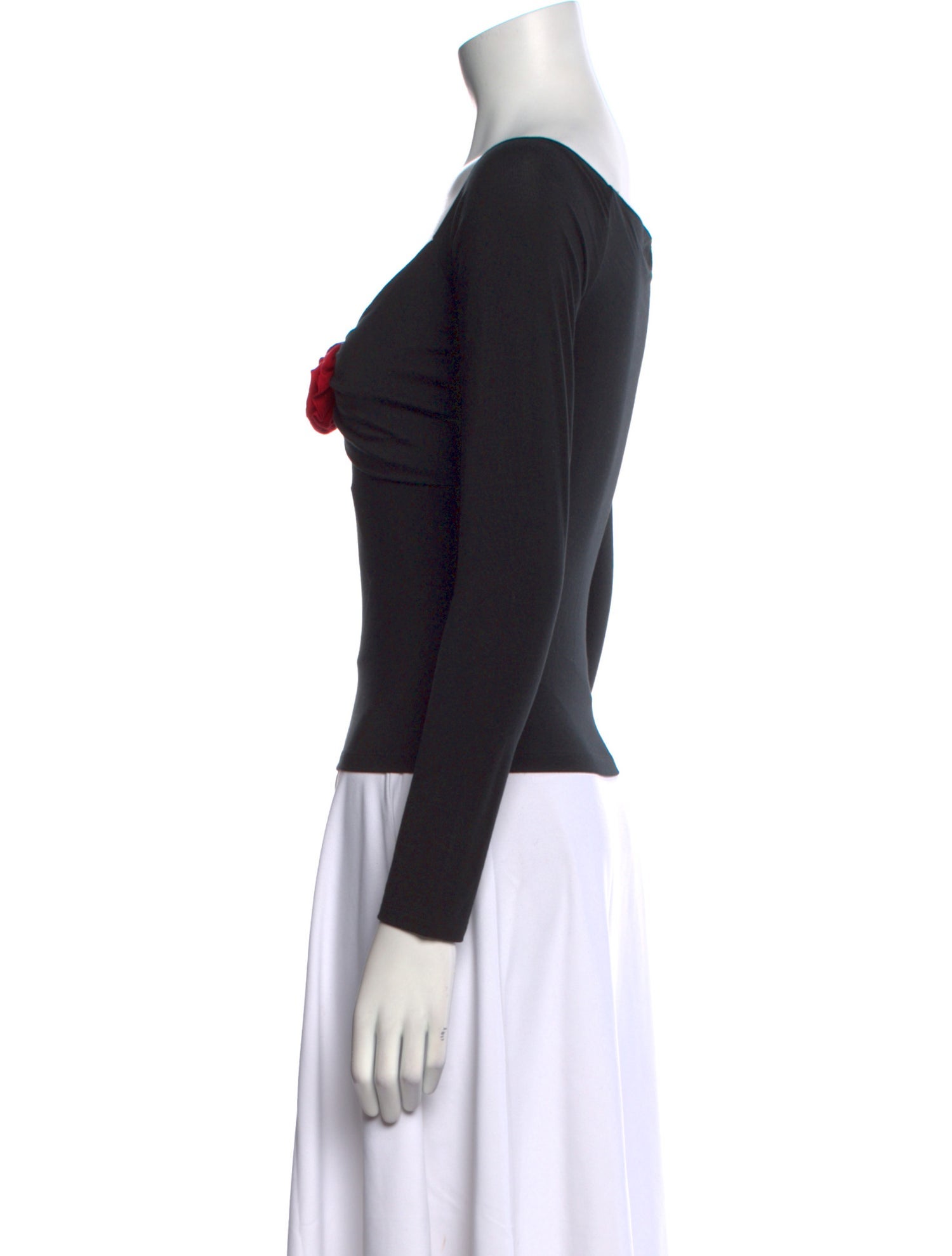 Reformation V-Neck Long Sleeve Top