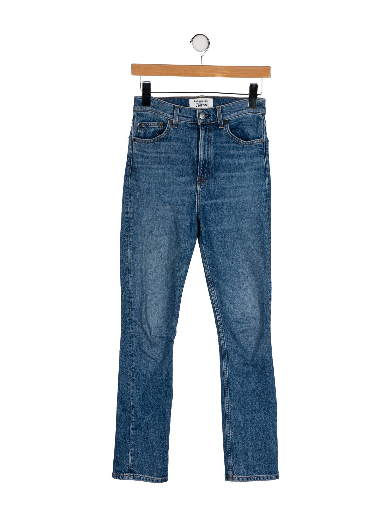 Reformation High-Rise Straight Leg Jeans