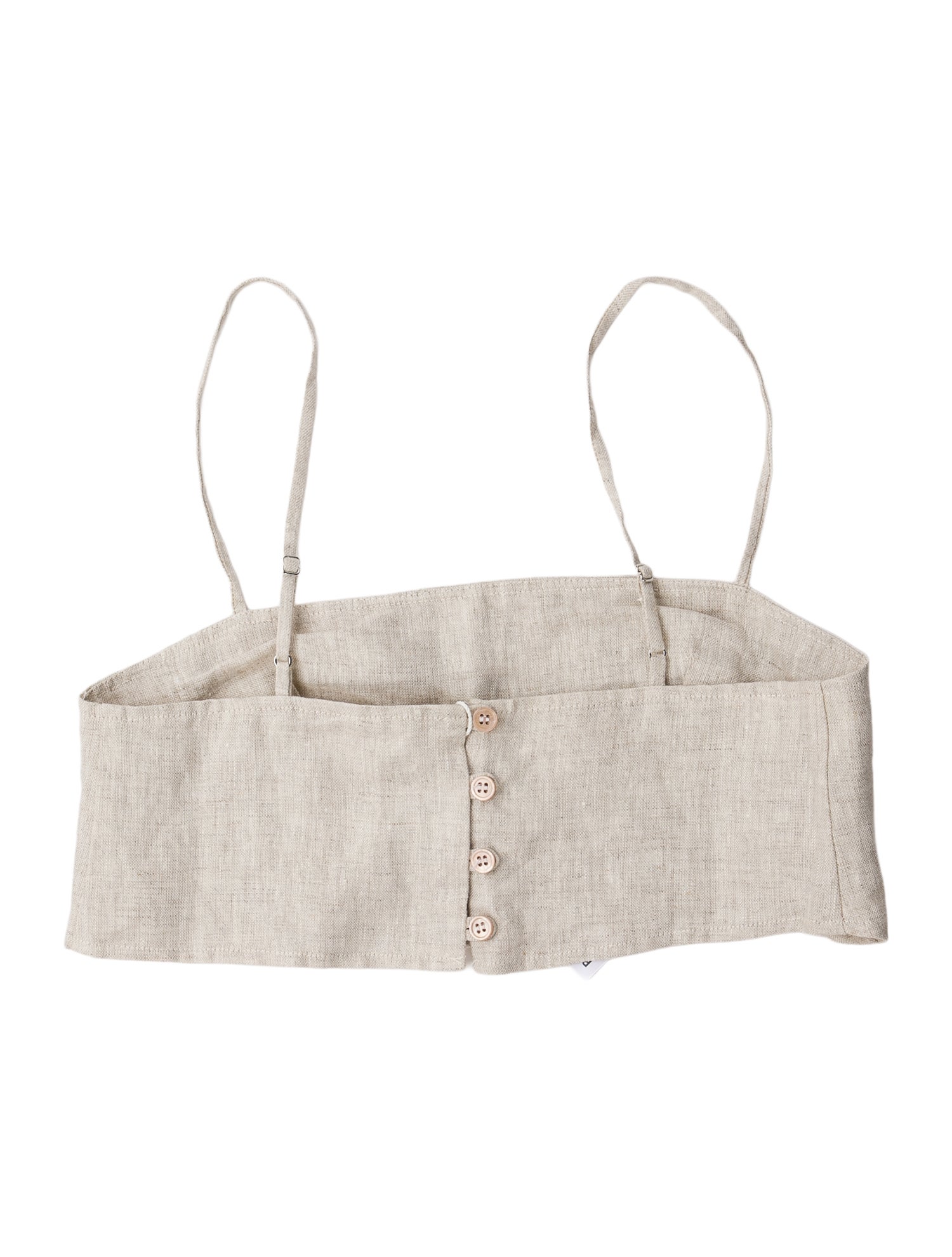 Reformation Linen Strapless Crop Top w/ Tags