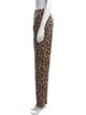 Reformation Animal Print Straight Leg Pants