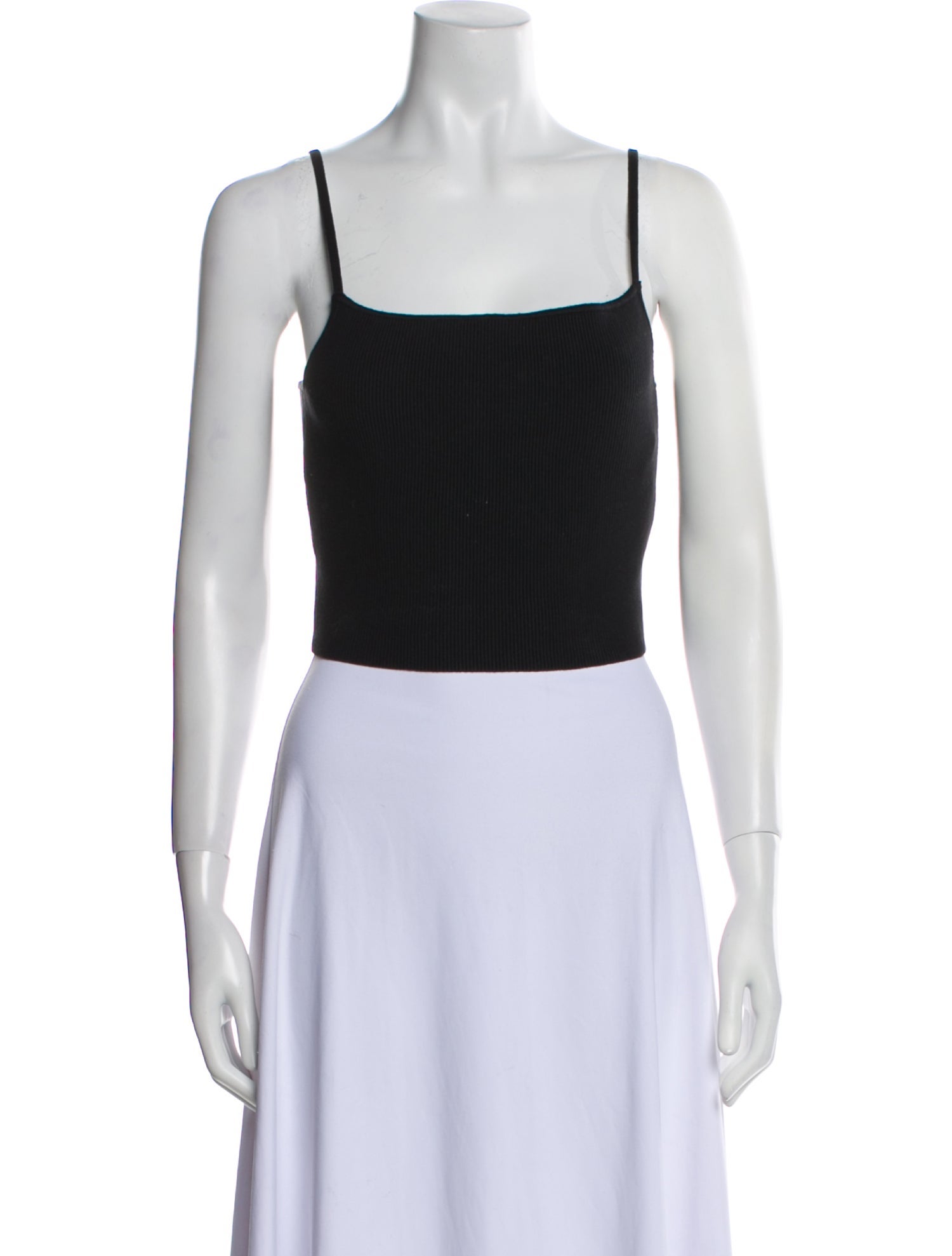 Reformation Square Neckline Sleeveless Crop Top