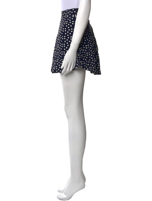 Reformation Polka Dot Print Mini Skirt