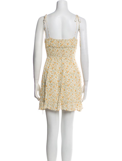 Reformation Floral Print Mini Dress