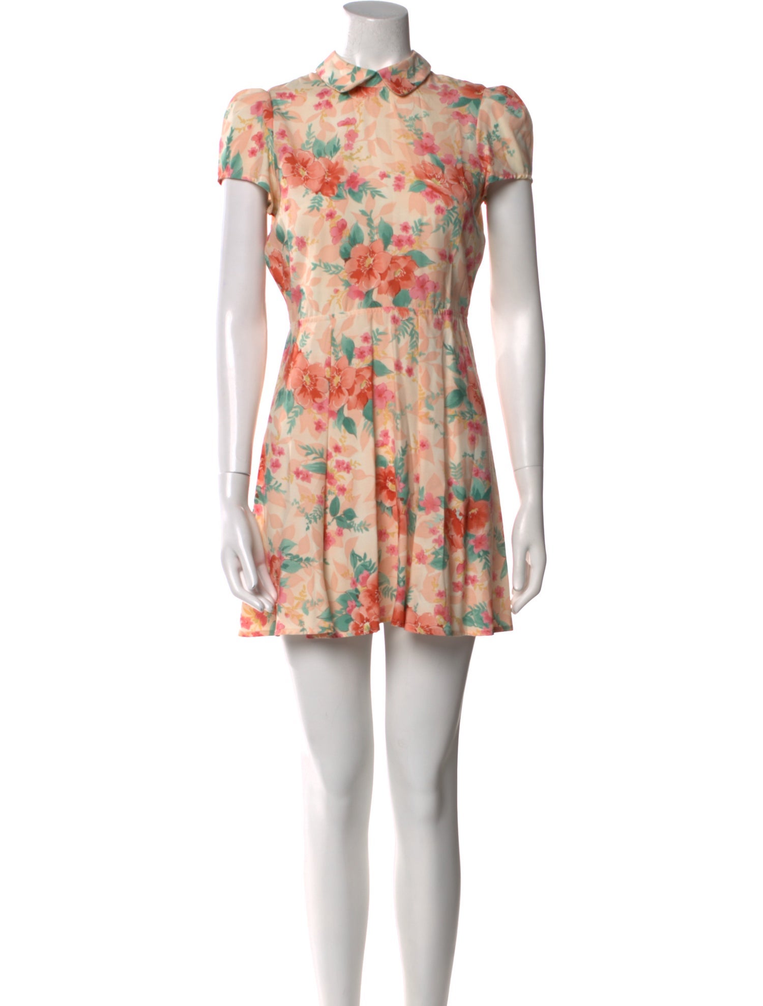 Reformation Floral Print Mini Dress