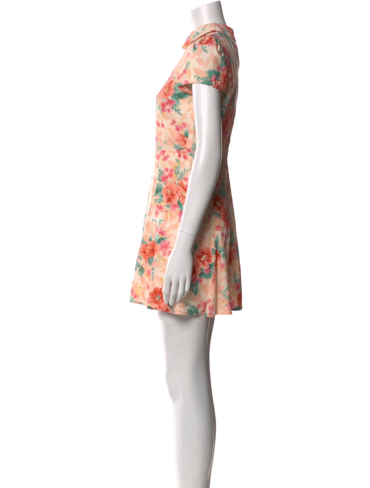 Reformation Floral Print Mini Dress
