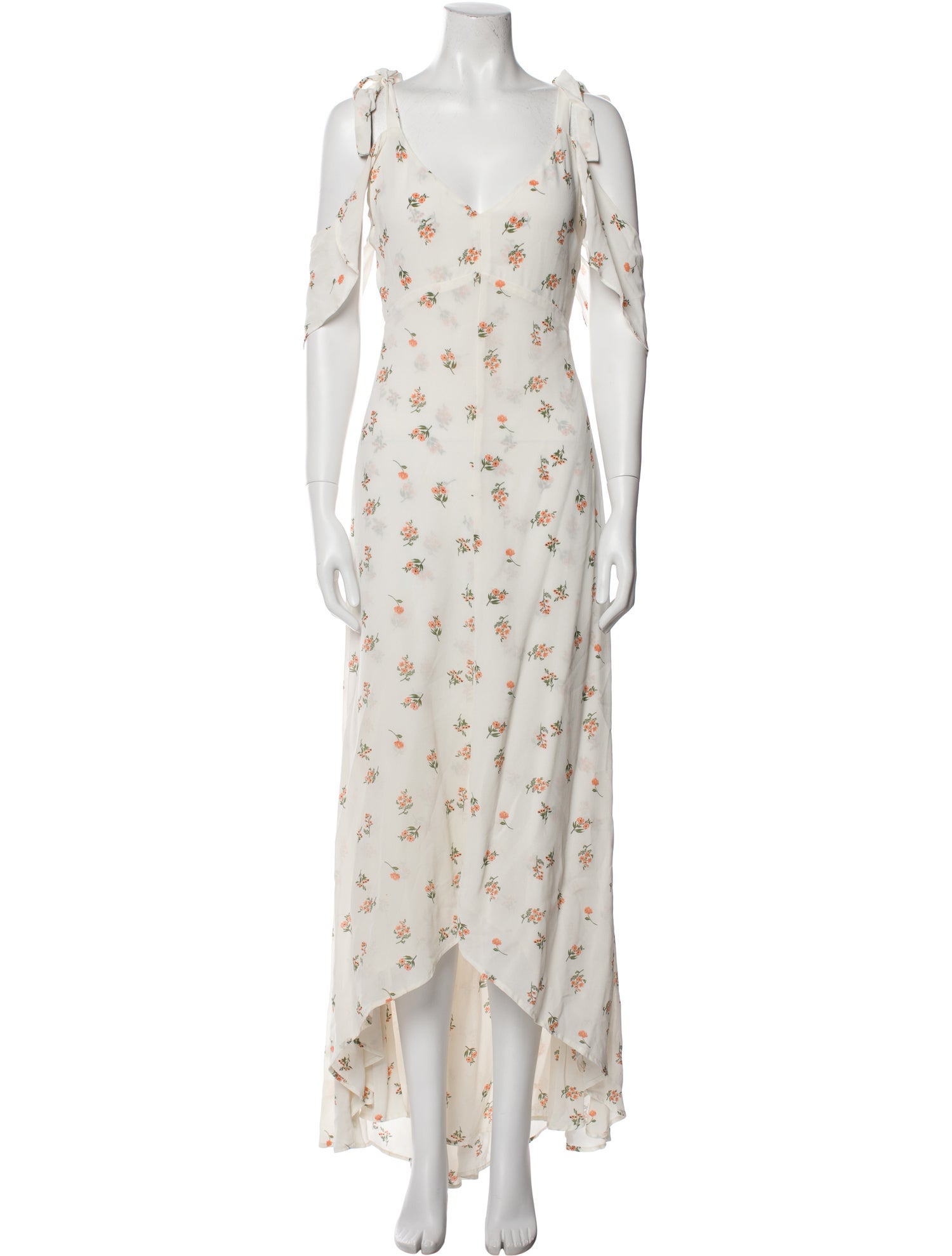 Reformation Floral Print Long Dress